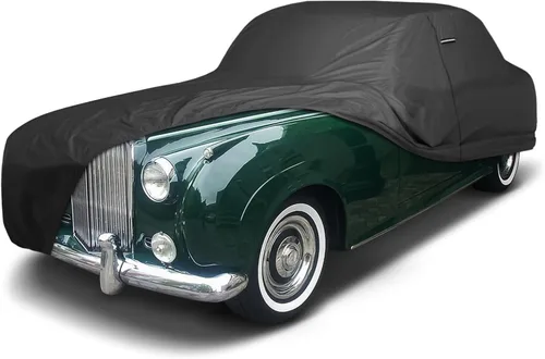 Vista 29 de iCarCover Funda de automóvil personalizada de alta calidad para Bentley 1952-1955 Tipo R resistente, impermeable, para todo tipo de clima, lluvia