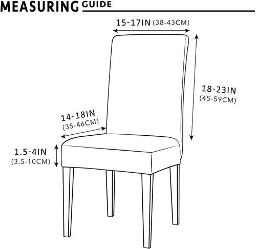 Vista 6 de Funda elástica universal para silla de comedor, diseño moderno de rombos jacquard, lavable, extraíble, funda suave y elástica (2, color blanco crema)