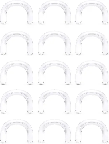 Vista 15 de Cisyozi 16G 14G 12G 10G 8G 6G 4G 2G Kit de Estiramiento de Retenedor de Tabique de Plástico Hipoalergénico Anillos de Tabique en Forma de U Pincher