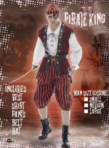 Vista 2 de EraSpooky - Disfraz de pirata de lujo para hombre