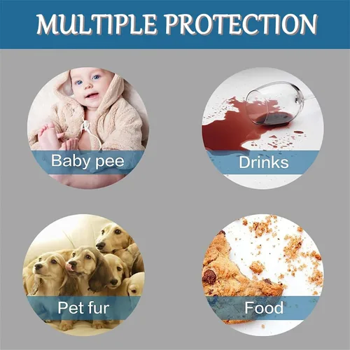 Vista 8 de Funda reclinable resistente al agua, protector de sofá para mascotas, fundas antideslizantes para sillas reclinables, fundas acolchadas gruesas