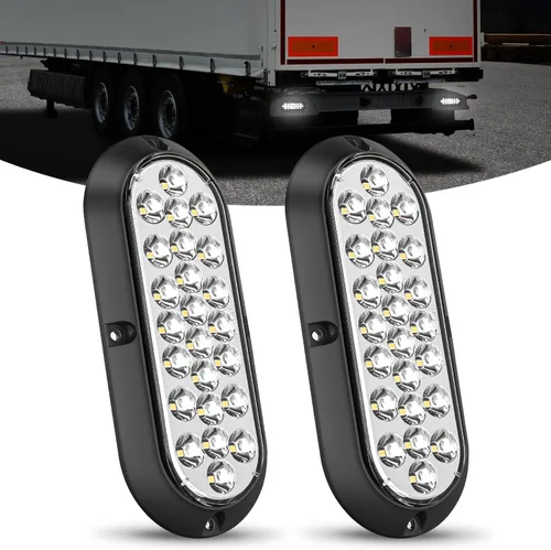 Vista 17 de Nilight Barra de luz trasera para remolque 2 piezas 20 LED luz de freno, luz automotriz, intermitentes, luces de marcha atrás IP65 impermeable