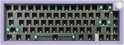Vista 12 de BOYI GMK67 65% Teclado mecánico de aleación de aluminio, BT5.0/Tipo-C/2.4G inalámbrico intercambiable en caliente, teclado de juego CNC con junta