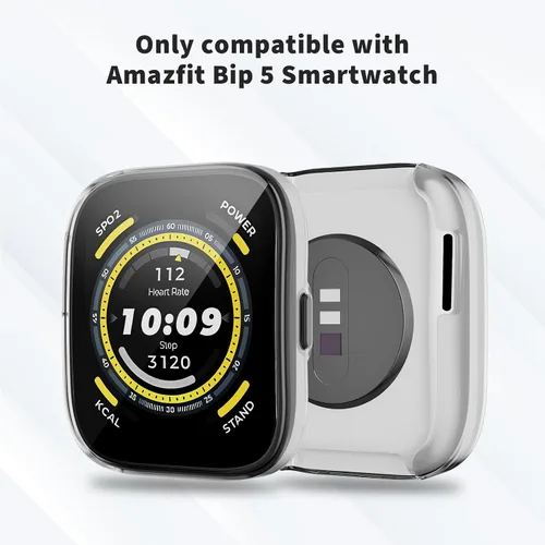 Vista 2 de Rc-Z Paquete de 2 fundas protectoras de pantalla para Amazfit Bip 5, TPU suave y flexible, funda protectora general HD ultrafina, accesorios