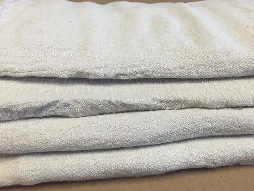 Vista 2 de Paquete de 25 nuevos trapos blancos para tienda, mecánica, grado industrial