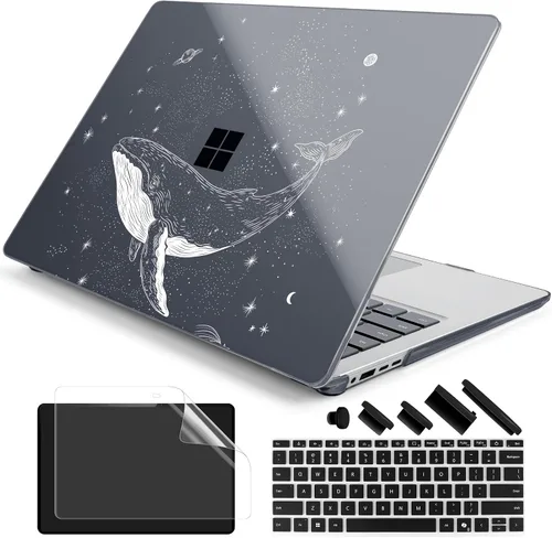 Vista 35 de Batianda Funda para portátil Microsoft Surface de 15 pulgadas para negocios 8ª edición 2026 y Surface Laptop 7 2024, carcasa protectora delgada