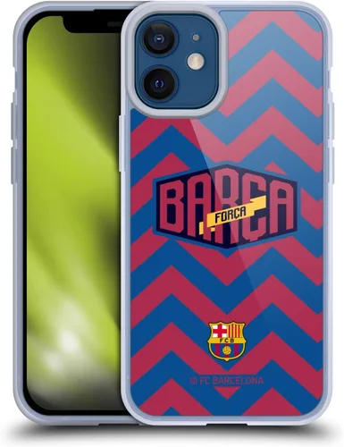 Vista 42 de Head Case Designs Funda de gel con licencia oficial del FC Barcelona con logotipo y patrón de Forca Barca [protección de grado militar] compatible