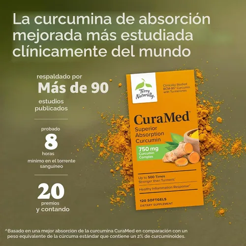 Vista 3 de Terry Naturalmente Curamed 750 mg 240 softgels