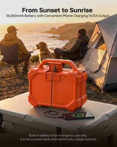 Vista 7 de Altavoz portátil al aire libre de Bluetooth 160W pico inalámbrico IP67 Naranja
