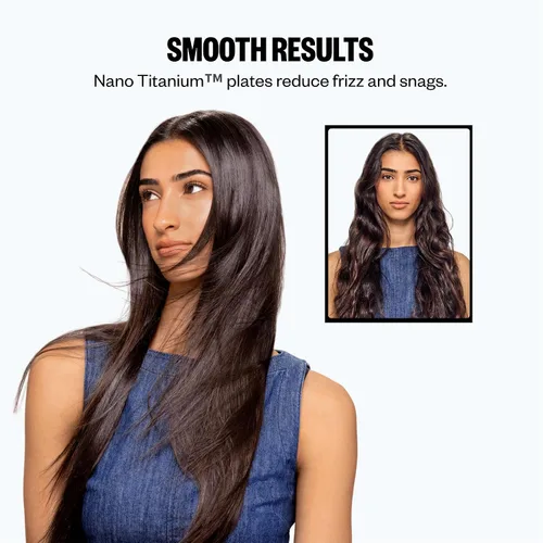 Vista 3 de BaBylissPRO Nano Titanium Mini Flat Iron Hair Straightener, 0.5" Hair Straightener Iron for Touch Ups & All Hair Types, Perfect for Travel