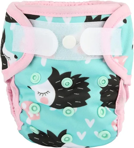 Vista 21 de Funda para pañales para recién nacidos con broche y pestaña de lavado, material PUL, 1 unidad