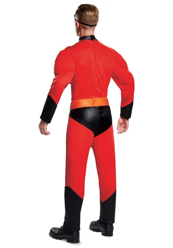 Vista 2 de Disfraz de Superhéroe Mr. Incredible para Adultos Multicolor