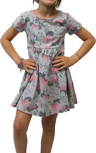 Vista 2 de Disney Girls' Princess Minnie Mickey Mouse Moana Ariel Cinderella Belle Frozen Skater Dress