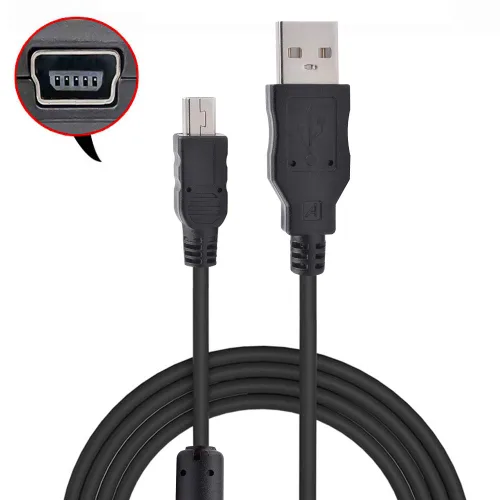Vista 4 de Cable USB de repuesto UC-E4 UC-E15 UC-E19 Mini USB Cable de transferencia de fecha compatible con Nikon Digital SLR DSLR D300 D3000 D300S D3100 D3S