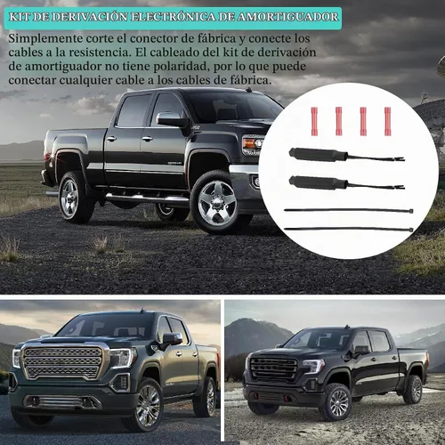 Vista 6 de Kit Electrónico de Derivación de Amortiguador Compatible con Buick GMC Cadillac Chevrolet Ford 2000-2012 Funciona en Amortiguadores de Suspensión