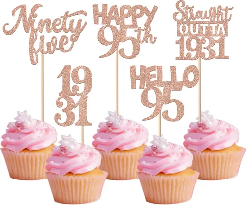 Vista 122 de 30 piezas negras para cupcakes de 10.º cumpleaños con purpurina Ten Happy 10 Straight Outta 2016 para saludos a 10 años 10 cumpleaños, boda Negro