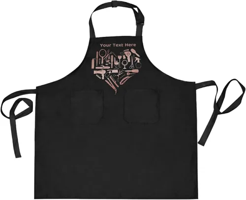 Vista 26 de Delantal unisex personalizado para peluqueros – bata ajustable para estilista – Regalos personalizados