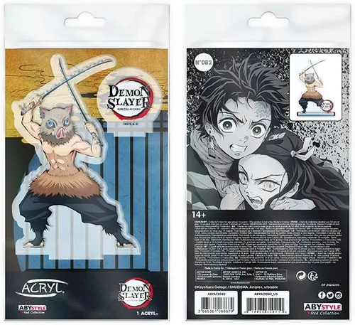 Vista 3 de ABYSTYLE Demon Slayer Kimetsu no Yaiba Inosuke Hashibira Acrylic Stand Model Figura Anime Manga Accesorios de escritorio Regalo