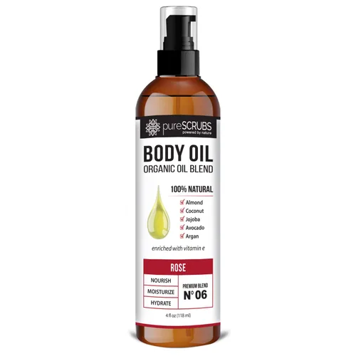 Vista 14 de pureSCRUBS Spray de aceite corporal cítrico ultra hidratante para piel seca, masaje, cutículas y más, súper mezcla orgánica de aceites de jojoba