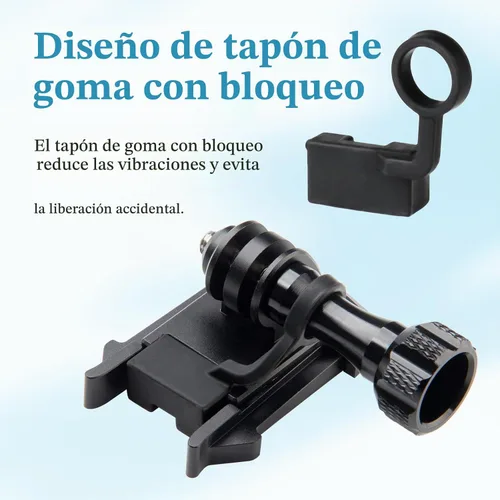 Vista 3 de HSU Clip de hebilla de liberación rápida de aluminio para montaje base básico (tapón de bloqueo de goma) con kit de accesorios de tornillo