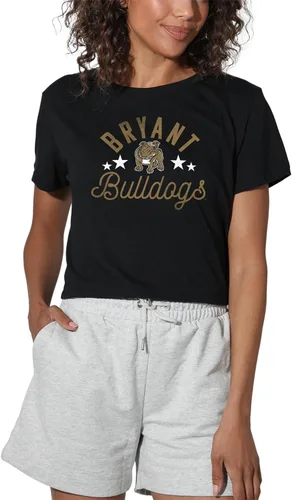 Vista 65 de Colección oficial de camisetas con diseño de mascota desgastada para mujer, color negro Grizzlies del estado de Adams