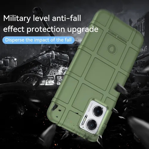 Vista 3 de Funda delgada para Redmi Note 11E 5G, funda resistente para Redmi 10 5G, funda protectora resistente con protección contra golpes de grado militar
