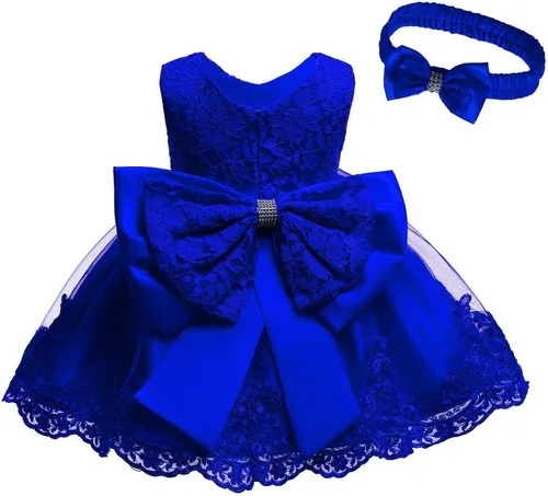 Vista 7 de Vestidos de encaje con tutú bordado tipo vestido de gala para bebés y niñas pequeñas de 0-6T con tocado Borgoña