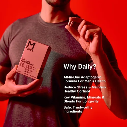 Vista 5 de Mdrive Refuerzo clásico de testosterona para hombres, apoya la próstata saludable, ojos, articulaciones, energía, alivio del estrés, Ashwagandha