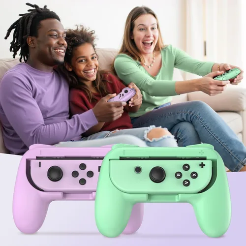 Vista 65 de FASTSNAIL Grips Compatible with Nintendo Switch for Joy Con & OLED Model for Joycon, Wear-resistant Handle Kit Compatible with Joy Cons Controllers