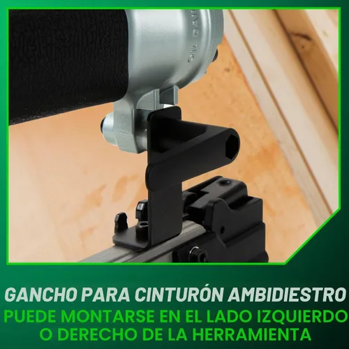 Vista 6 de Metabo HPT Clavadora Pro Brad, Clavadora Neumática de Acabado Pro-Preferida para Trabajos de Molduras, Construcción de Muebles, Ligera y Duradera