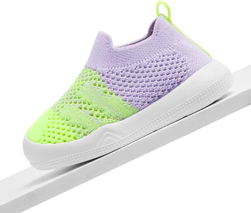 Vista 5 de Engtoy Zapatos de bebé para niños y niñas, zapatos para caminar, ligeros, transpirables, de malla, zapatos antideslizantes con suela de goma suave