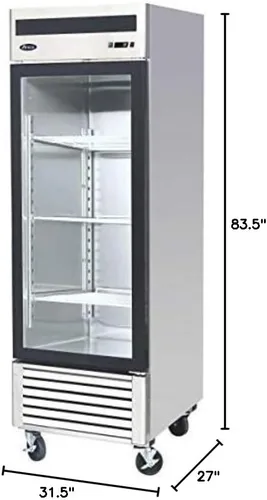 Vista 2 de Atosa MCF8705 Sola puerta Merchandiser-Refrigerador