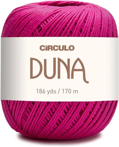 Vista 8 de Círculo Hilo Duna – 186 yardas, 3.52 onzas – Hilo DK de peinado ligero – 100% algodón virgen brasileño mercerizado, perfecto para tejer y hacer