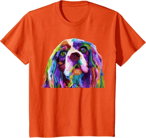 Vista 20 de Camiseta con diseño de Cocker Spaniel de arte pop para dueños de perros, Negro, S