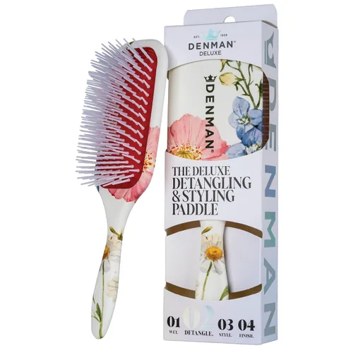 Vista 13 de Denman Cepillo de Paleta para Desenredar y Peinar – Desenredador y Estilizador para Cabello Húmedo o Seco para Cabello Rizado, Crespo, Liso, Grueso