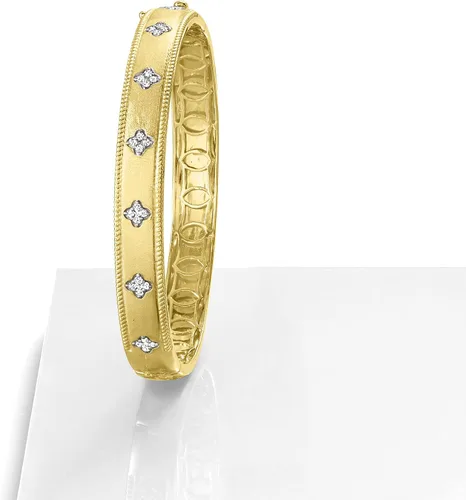 Vista 3 de Ross-Simons Pulsera de diamantes de 033 quilates en oro de 18 quilates sobre ley