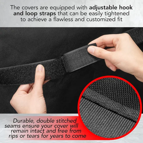 Vista 4 de GrillTough Funda para Ahumador de Servicio Pesado, 30 Pulgadas – Impermeable, Resistente a la Intemperie, Resistente a los Rayos UV y a