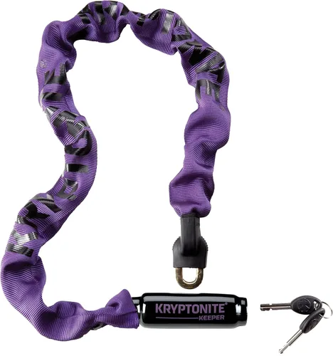 Vista 8 de Kryptonite Keeper 785 Candado de Cadena para Bicicleta, Candado de Cadena de Bicicleta Antirrobo de 2.8 Pies de Largo, Resistente, con Llaves