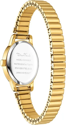 Vista 4 de Diaofendi Petite Easy Reader - Reloj analógico para mujer con banda de expansión de acero inoxidable, resistente al agua