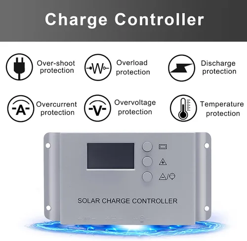 Vista 5 de Kit de panel solar de 20 W, 12 voltios, cargador de batería solar con controlador de carga de 10 A para caravana, barco, automóvil, remolque