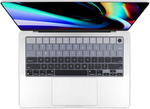 Vista 16 de Batianda Funda de teclado de color degradado prémium para MacBook Pro de 14 pulgadas Pro de 16 pulgadas 2024 2023 M4 M3 M2 M1 Pro/Max Chip y MacBook
