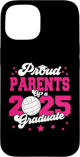 Vista 6 de iPhone 16 Parents of a 2025 Graduate Prom Graduation 25 VolleyBall Case