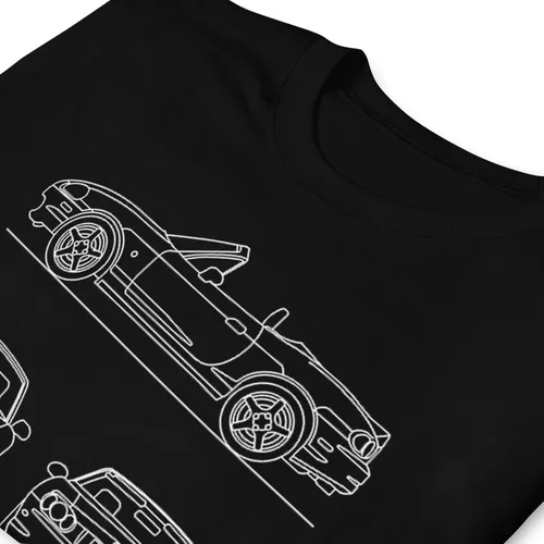 Vista 6 de MX-5 Roadster Miata Sports Car - Camiseta para hombre de Japón Eunos Sports Cars