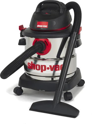 Vista 4 de Shop-Vac 5989300 Aspiradora en seco y húmedo de acero inoxidable de 5 galones y 4.5 pico HP y accesorios de aspiración para aspiradoras húmedas