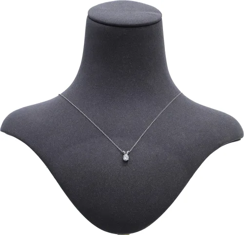 Vista 6 de Certified 17ctw - 1ctw Round Diamond Solitaire pendnat Available in 14K White and Yellow Gold