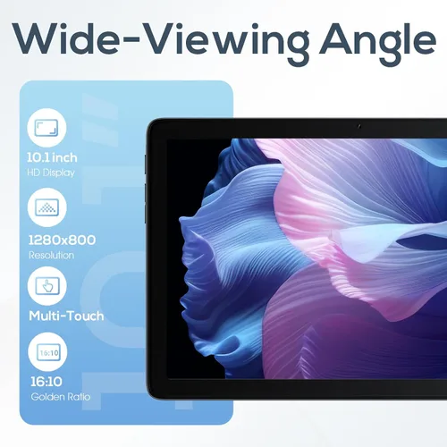 Vista 6 de Tablet Android 2025, tabletas Android 14 de 10.1 pulgadas con Octa-Core, 10GB+64GB, batería de 6000mAh, cámara de 5MP+8MP, pantalla IPS HD de 800 x