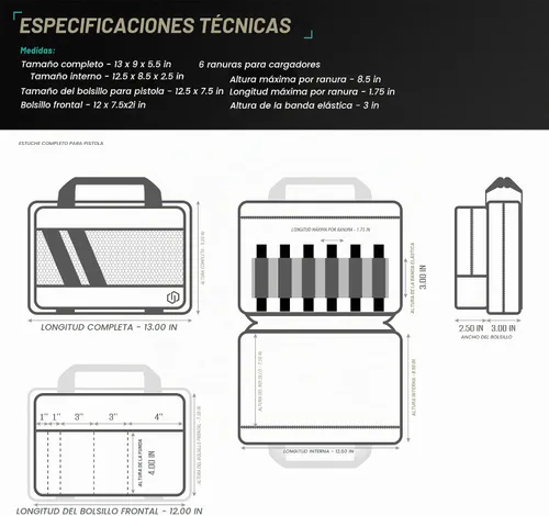 Vista 7 de Savior Equipment Specialist Series Tactical Double Scoped Handgun Firearm Case Pistol Bag For Outdoor Hunting Shooting Range, Lockable Compartment
