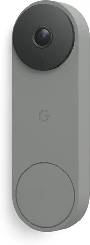 Vista 10 de Google Nest Doorbell (Batería) - Nieve Timbre de video con zoom digital de 6x, HD, vista en vivo 24/7, visión nocturna, HDR, funciona con Google