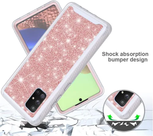 Vista 7 de Funda para Samsung Galaxy A71 5G UW (no compatible con Samsung A71 5G) de cuerpo completo, a prueba de golpes, con protector de pantalla integrado