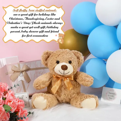 Vista 2 de Liliful Oso de Peluche de 12 Pulgadas con Grabación de Voz Memorial Oso de Peluche Grabable Conmemorativo de 30 Segundos Animal de Peluche Grabadora